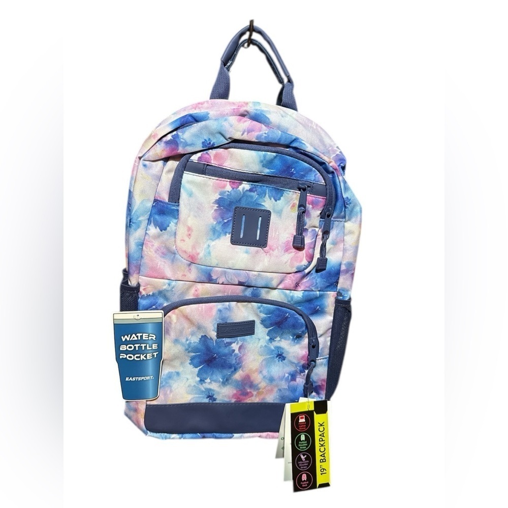 NEW! Eastsport Tie Dye 19" Backpack Floral